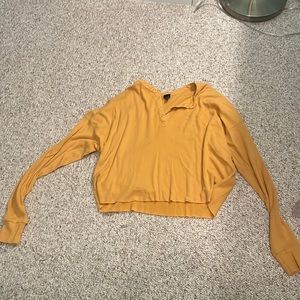 Dark yellow long sleeve top